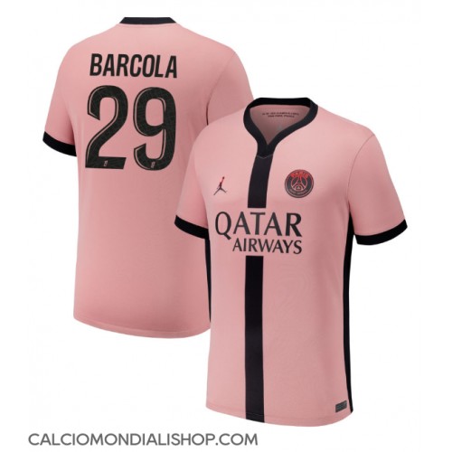 Maglie da calcio Paris Saint-Germain Bradley Barcola #29 Terza Maglia 2024-25 Manica Corta